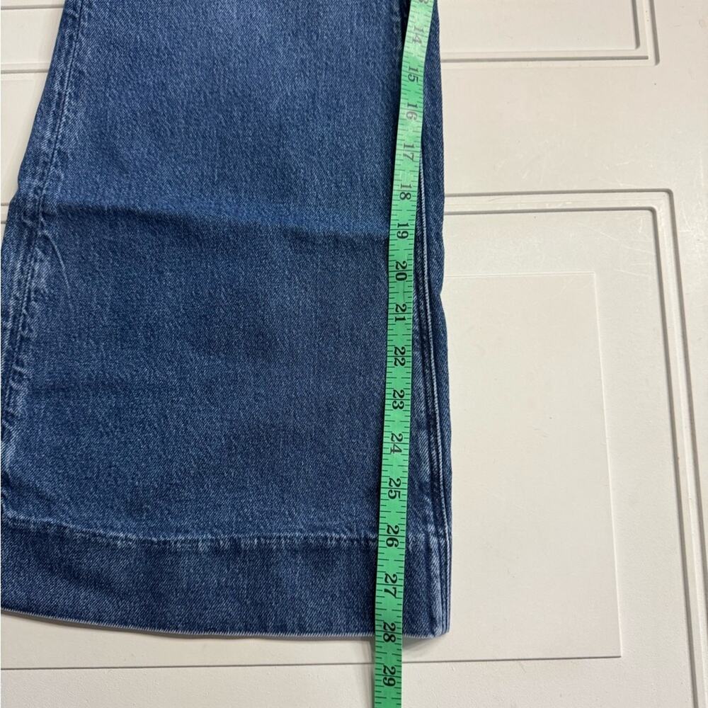 American Eagle Size 2 (29" Waist) High Rise Flare Blue Jeans Stretch Medium Wash - Picture 2 of 7